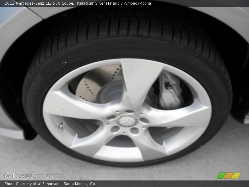 Palladium Silver Metallic / Almond/Mocha 2012 Mercedes-Benz CLS 550 Coupe