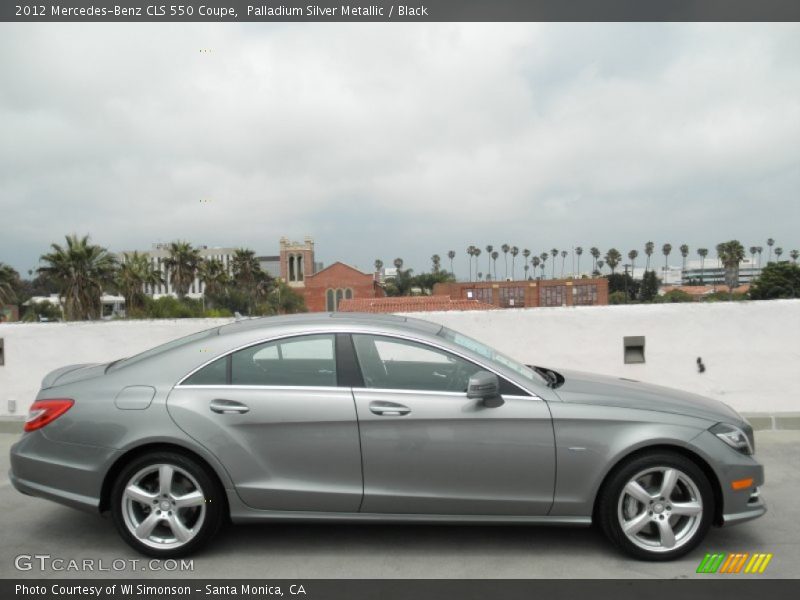 Palladium Silver Metallic / Black 2012 Mercedes-Benz CLS 550 Coupe