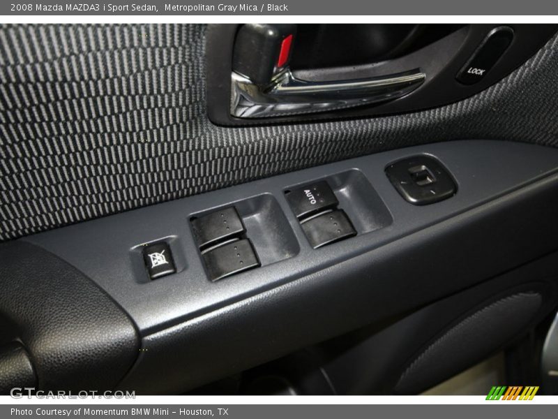 Metropolitan Gray Mica / Black 2008 Mazda MAZDA3 i Sport Sedan