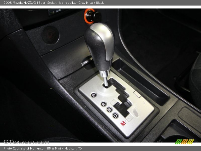 Metropolitan Gray Mica / Black 2008 Mazda MAZDA3 i Sport Sedan
