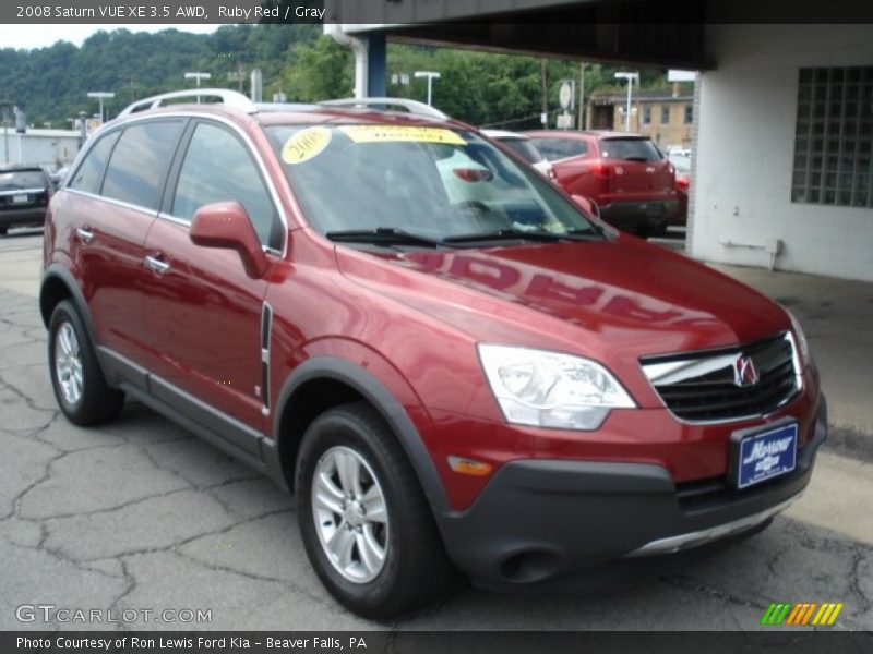 Ruby Red / Gray 2008 Saturn VUE XE 3.5 AWD