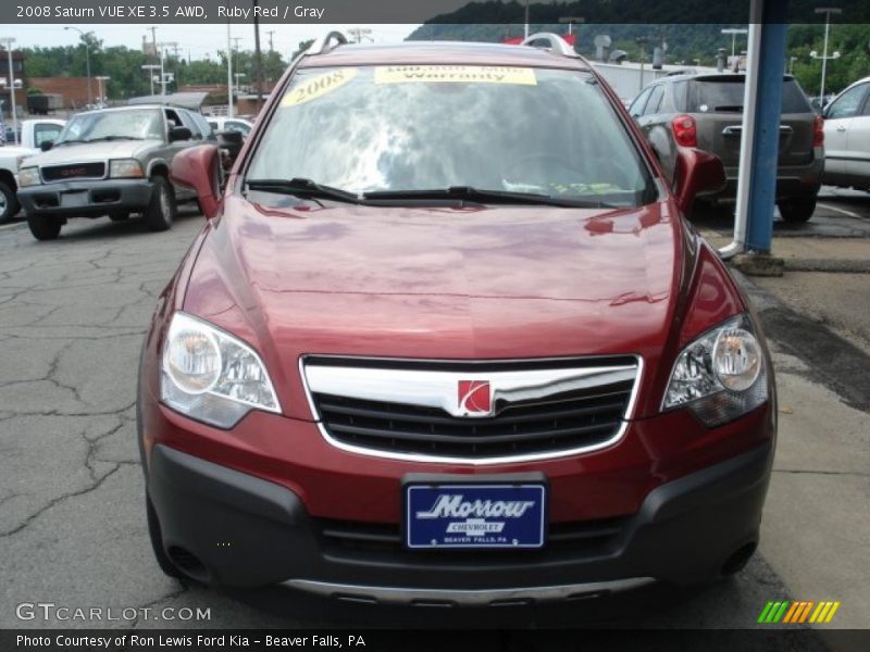 Ruby Red / Gray 2008 Saturn VUE XE 3.5 AWD