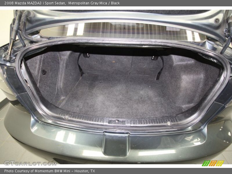 Metropolitan Gray Mica / Black 2008 Mazda MAZDA3 i Sport Sedan