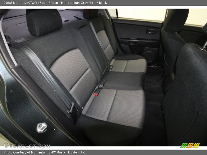 Metropolitan Gray Mica / Black 2008 Mazda MAZDA3 i Sport Sedan