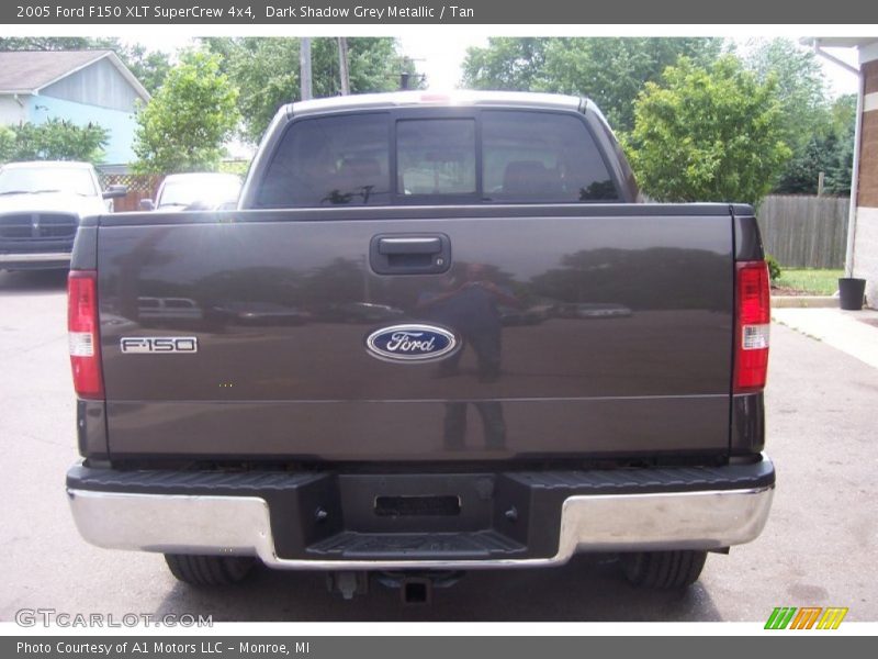 Dark Shadow Grey Metallic / Tan 2005 Ford F150 XLT SuperCrew 4x4