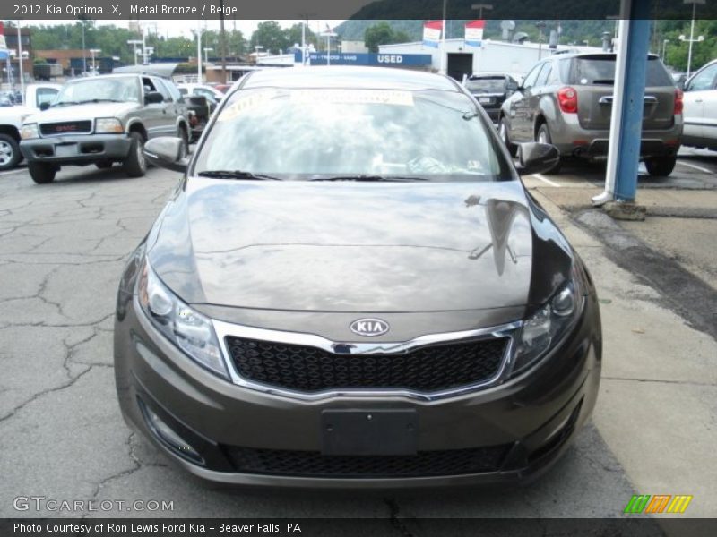 Metal Bronze / Beige 2012 Kia Optima LX