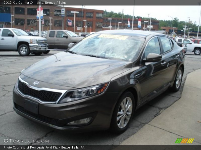 Metal Bronze / Beige 2012 Kia Optima LX