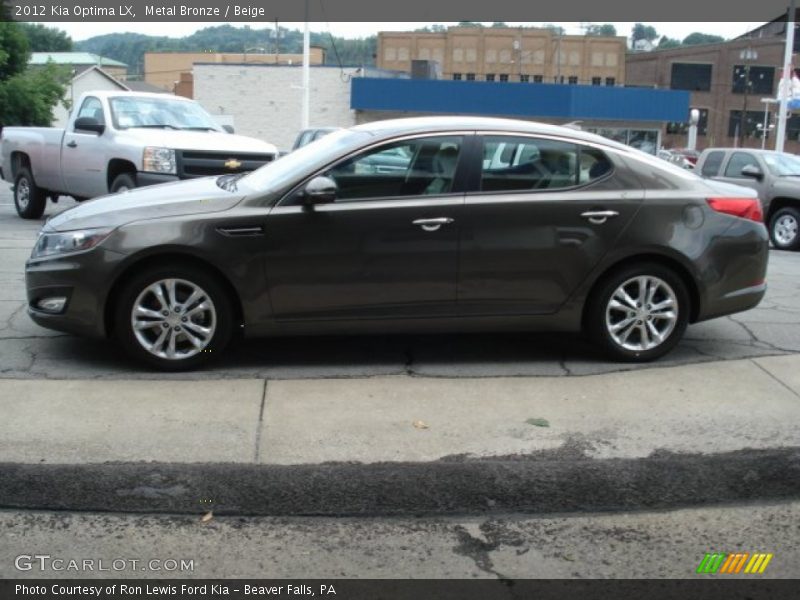 Metal Bronze / Beige 2012 Kia Optima LX