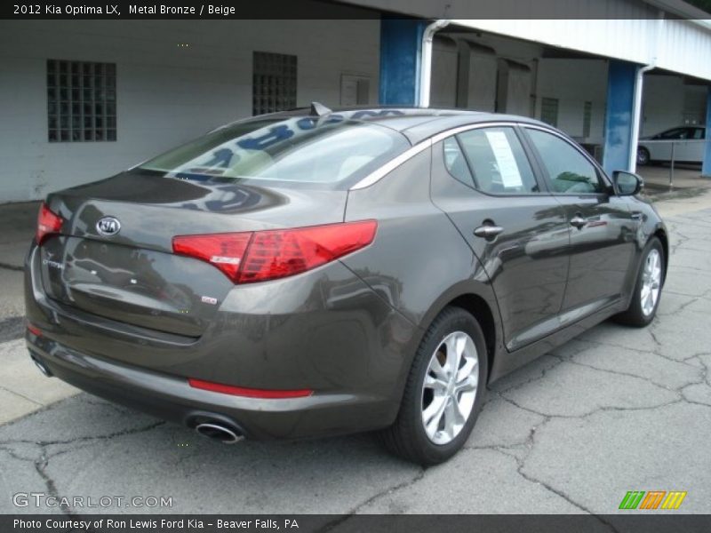 Metal Bronze / Beige 2012 Kia Optima LX