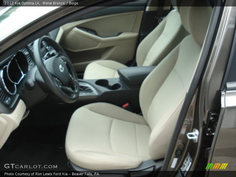 Metal Bronze / Beige 2012 Kia Optima LX