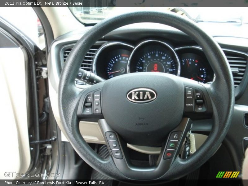 Metal Bronze / Beige 2012 Kia Optima LX