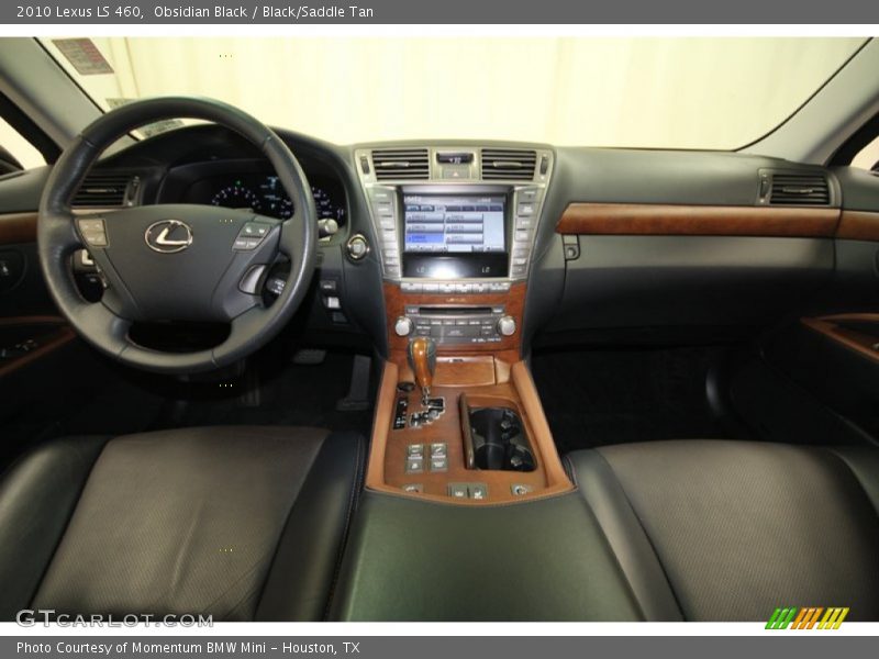 Obsidian Black / Black/Saddle Tan 2010 Lexus LS 460