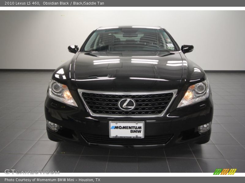 Obsidian Black / Black/Saddle Tan 2010 Lexus LS 460
