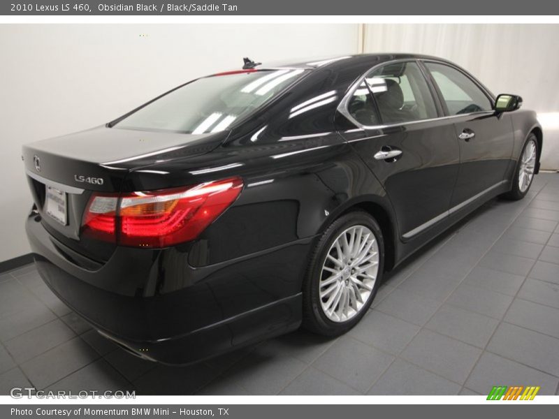 Obsidian Black / Black/Saddle Tan 2010 Lexus LS 460