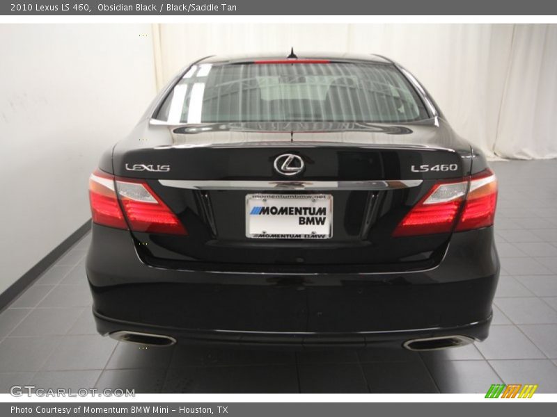Obsidian Black / Black/Saddle Tan 2010 Lexus LS 460