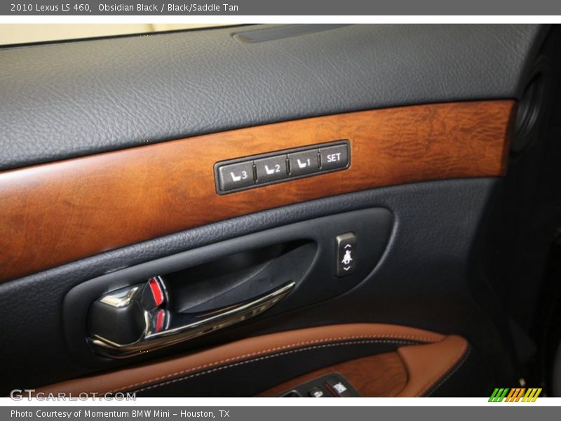 Obsidian Black / Black/Saddle Tan 2010 Lexus LS 460