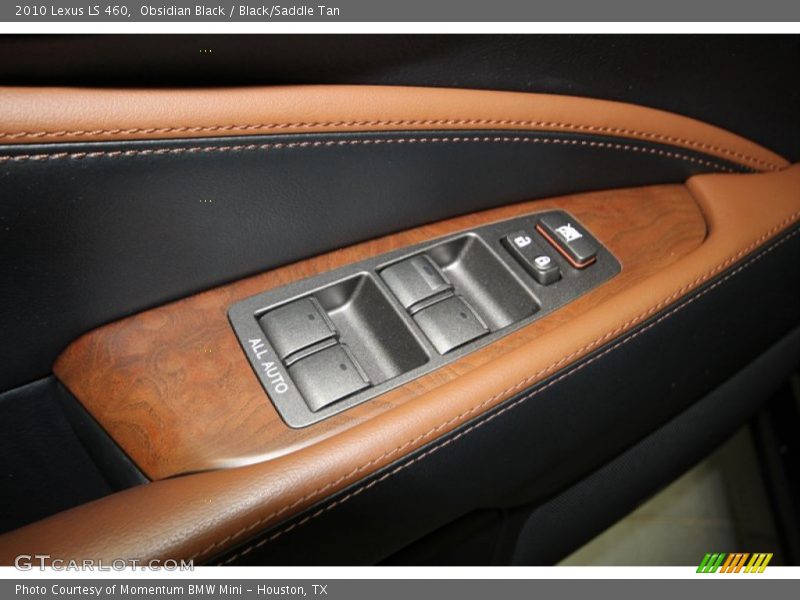 Obsidian Black / Black/Saddle Tan 2010 Lexus LS 460