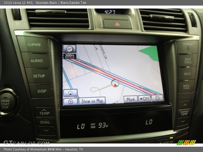 Obsidian Black / Black/Saddle Tan 2010 Lexus LS 460