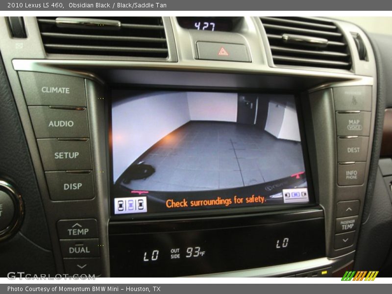 Obsidian Black / Black/Saddle Tan 2010 Lexus LS 460