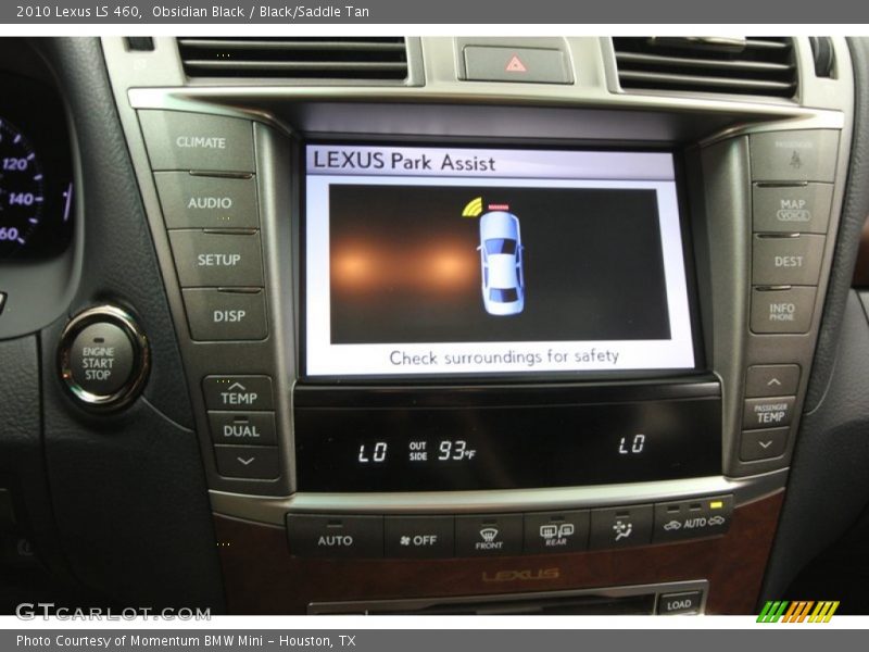Obsidian Black / Black/Saddle Tan 2010 Lexus LS 460