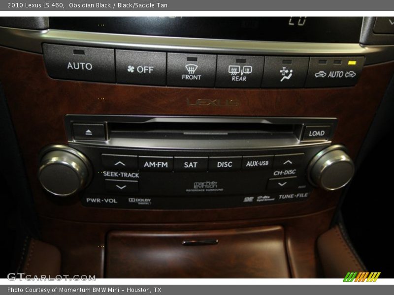 Obsidian Black / Black/Saddle Tan 2010 Lexus LS 460