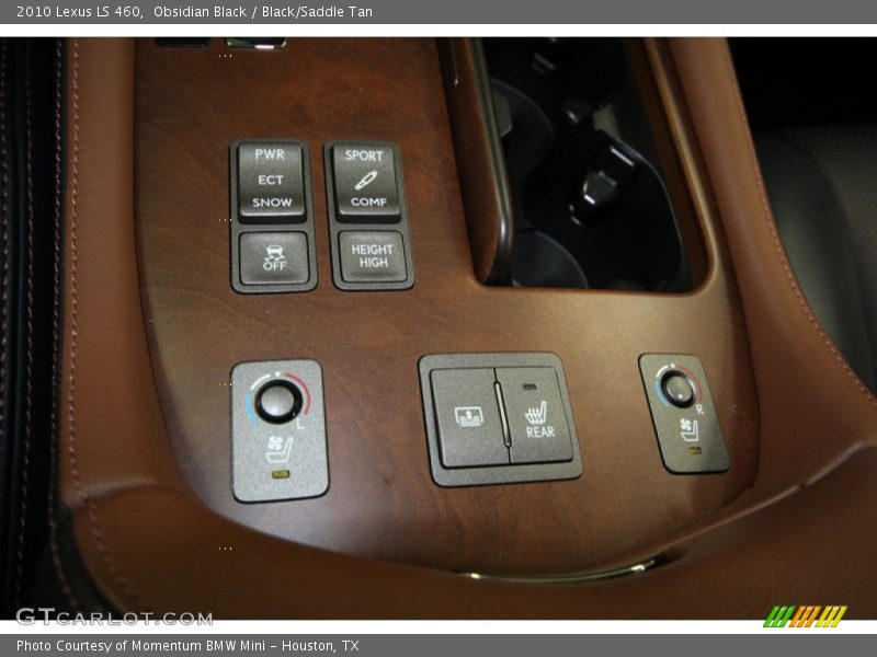 Obsidian Black / Black/Saddle Tan 2010 Lexus LS 460
