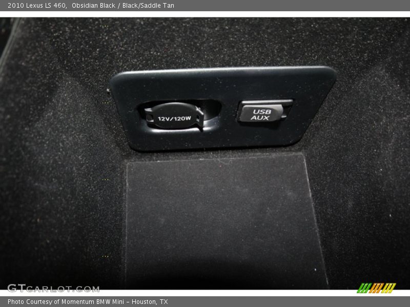 Obsidian Black / Black/Saddle Tan 2010 Lexus LS 460