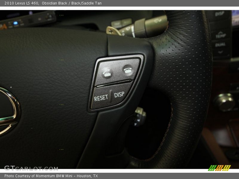 Obsidian Black / Black/Saddle Tan 2010 Lexus LS 460