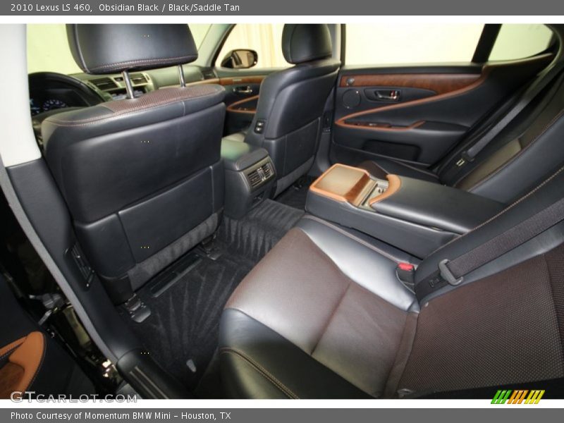 Obsidian Black / Black/Saddle Tan 2010 Lexus LS 460