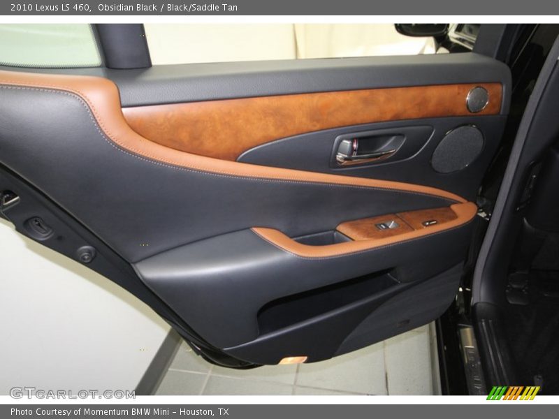 Obsidian Black / Black/Saddle Tan 2010 Lexus LS 460