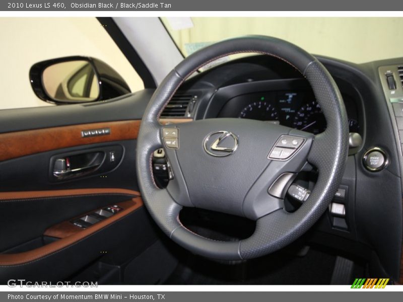 Obsidian Black / Black/Saddle Tan 2010 Lexus LS 460