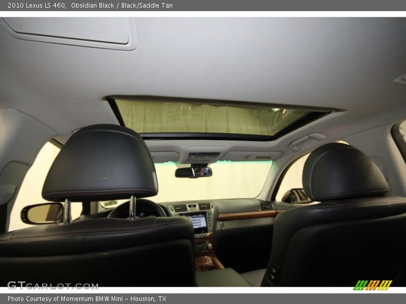 Obsidian Black / Black/Saddle Tan 2010 Lexus LS 460