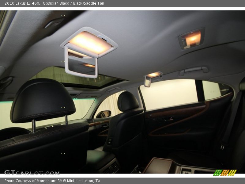 Obsidian Black / Black/Saddle Tan 2010 Lexus LS 460