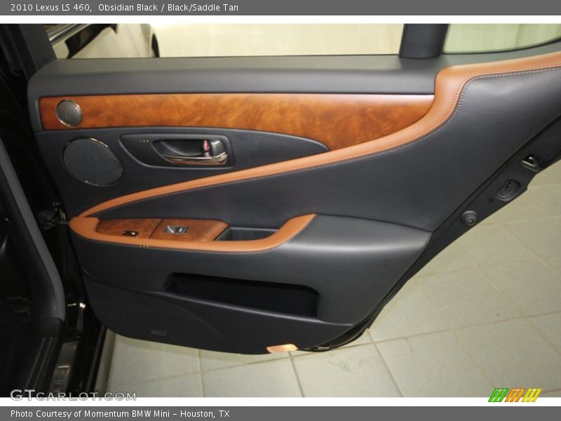 Obsidian Black / Black/Saddle Tan 2010 Lexus LS 460