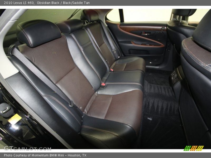 Obsidian Black / Black/Saddle Tan 2010 Lexus LS 460