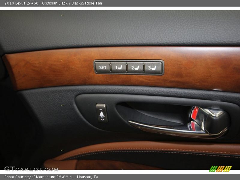 Obsidian Black / Black/Saddle Tan 2010 Lexus LS 460