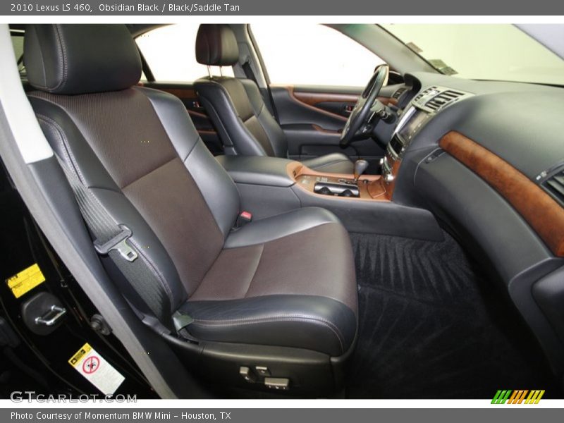 Obsidian Black / Black/Saddle Tan 2010 Lexus LS 460
