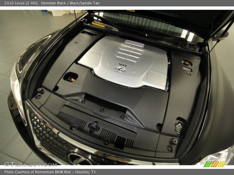 Obsidian Black / Black/Saddle Tan 2010 Lexus LS 460