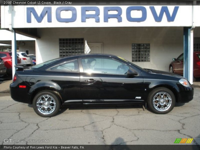 Black / Gray 2007 Chevrolet Cobalt LS Coupe