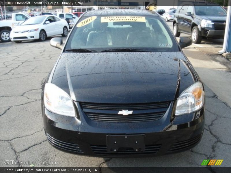 Black / Gray 2007 Chevrolet Cobalt LS Coupe