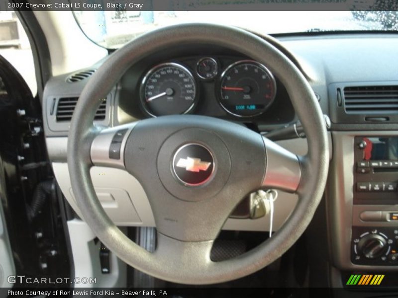 Black / Gray 2007 Chevrolet Cobalt LS Coupe