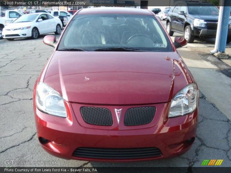 Performance Red / Ebony 2008 Pontiac G5 GT