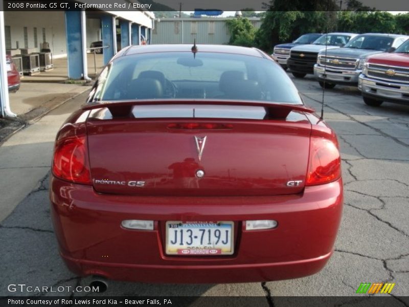 Performance Red / Ebony 2008 Pontiac G5 GT