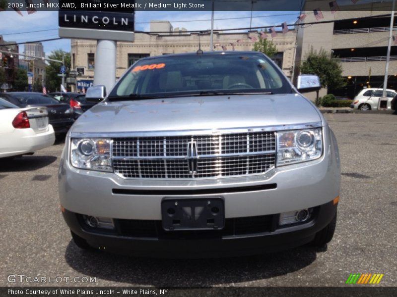 Brilliant Silver Metallic / Medium Light Stone 2009 Lincoln MKX AWD