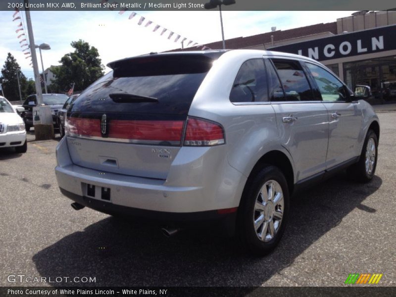 Brilliant Silver Metallic / Medium Light Stone 2009 Lincoln MKX AWD