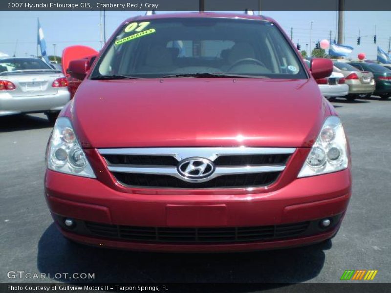 Cranberry Red / Gray 2007 Hyundai Entourage GLS
