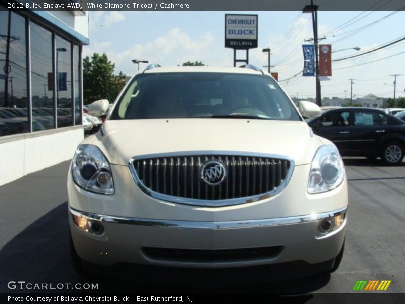 White Diamond Tricoat / Cashmere 2012 Buick Enclave AWD