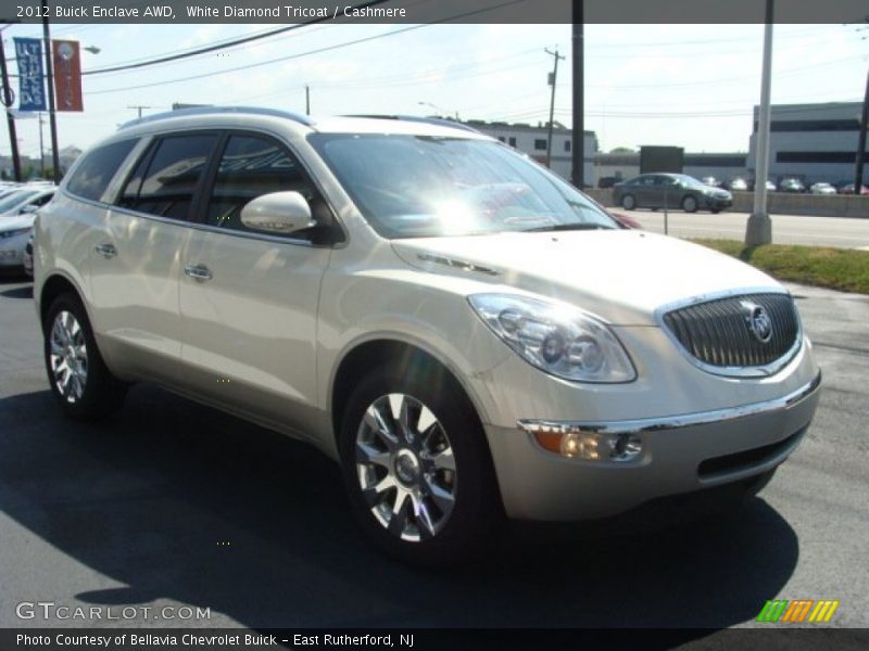 White Diamond Tricoat / Cashmere 2012 Buick Enclave AWD