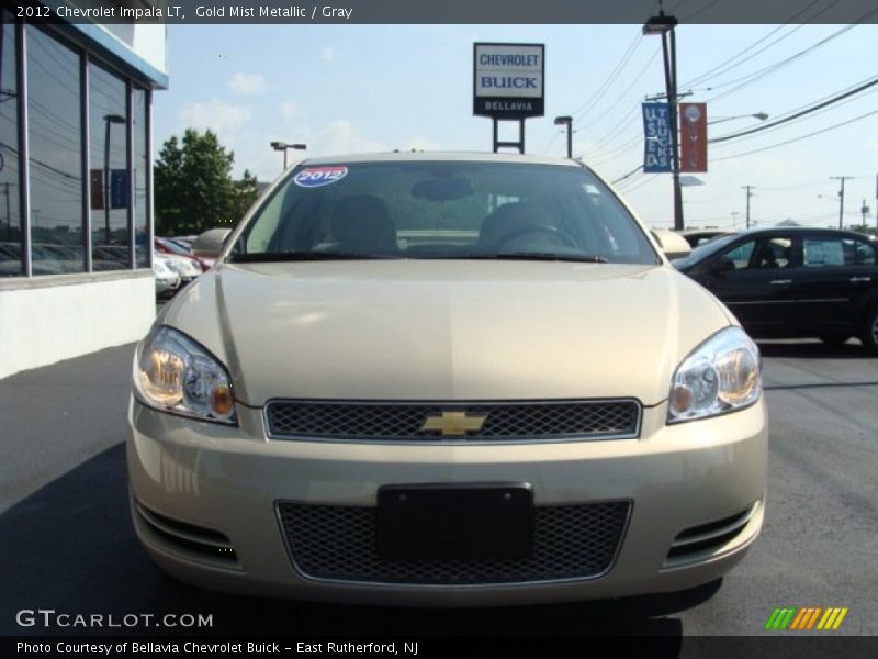 Gold Mist Metallic / Gray 2012 Chevrolet Impala LT