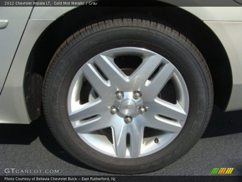 Gold Mist Metallic / Gray 2012 Chevrolet Impala LT